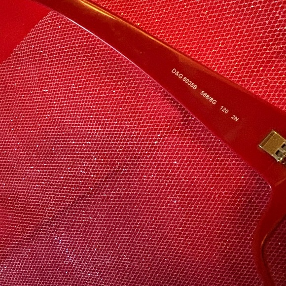 D & G bling letters  Stylish Red Sunglasses - Picture 4 of 4